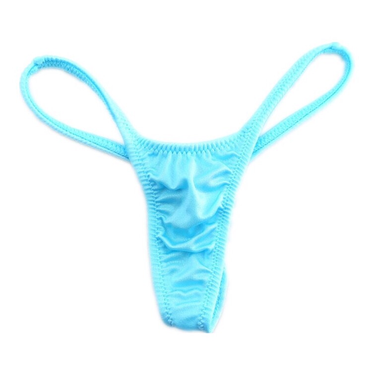 Women's Thong High-Elastic Silky Ice Silk Fabric Sexy and Alluring Low-Waist Single-Layer Breathable Women's Thong T-Pants