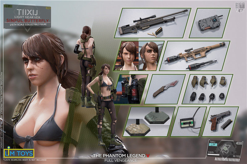 LIMTOYS Quiet Metal Gear Solid V 1/6 Female Action Figure Model