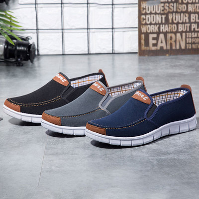 老北京布鞋男夏季透气中年男士40岁50爸爸休闲鞋子老年人薄款单鞋