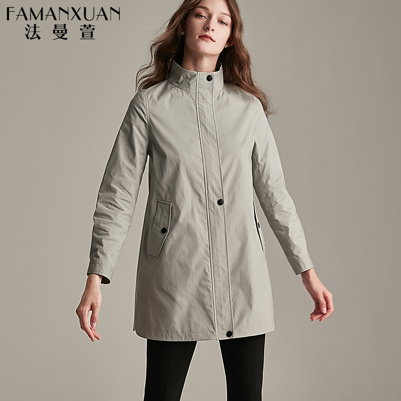 Trench pour femme en Coton - Ref 3227513 Image 4
