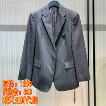 Dress Amasch positive 2022 Spring new striped suit jacket woman 5400604-1p18331-001