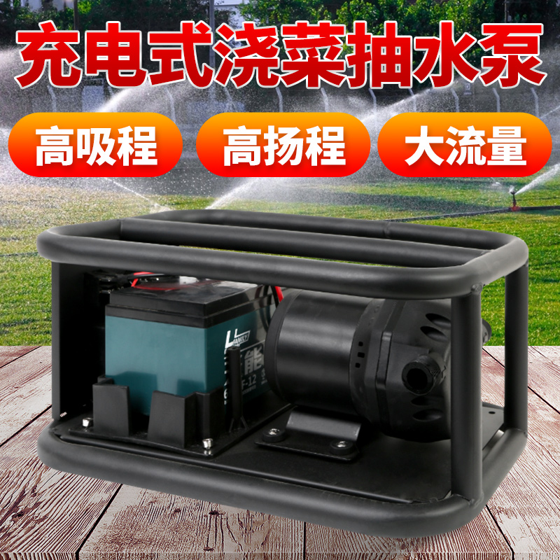 Electric 12V water pump household self-priming pump agricultural irrigation watering vegetable artifact vegetable field watering machine high power