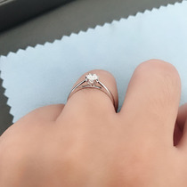 Courting Marriage South Africa Real Diamond Ring Nude Drill to Withdrawal Custom Special Cabinet Platinum 1 carat ring female