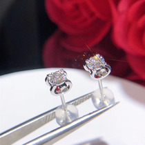 18K Gold Wedding Diamond Earrings Diamond Earrings Diamond Earrings Diamond Earrings Real Drill Naked Drill Ring Designation