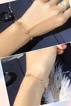 18K Gold Courting Wedding Diamond Bracelet Diamond Ring Naked Drill Ring Custom Platinum Diamond Bracelet Woman