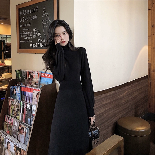 Демисезонное трикотажное платье, длинный свитер, длинная юбка, коллекция 2021, яркий броский стиль, длина макси