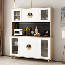 New Chinese Solid Wood Dining Side Cabinet Wine Cabinet Close By Wall Modern Minima Storage Tea Water Cabinet Kitchen Cupboard Nordic Locker Room
