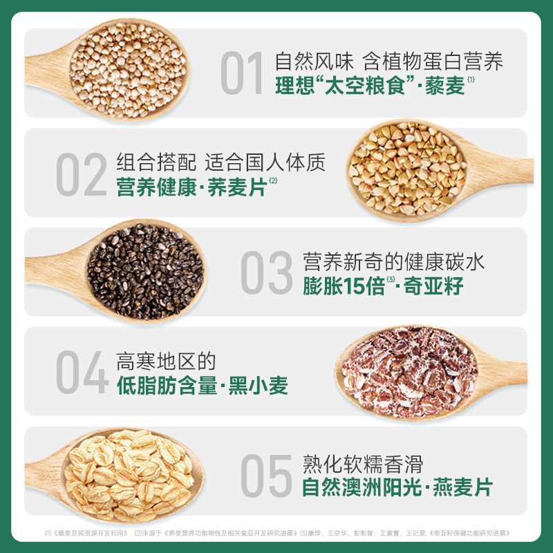 穗格氏奇亚籽藜麦燕麦片：健康早餐新选择