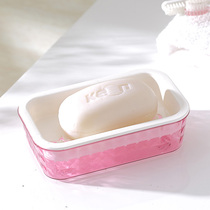 Soap box Double layer with drain toilet creative soap box shelf Laundry soap holder Plastic simple soap box