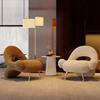 Modern Single Sofa Living Room Balcony Lazy Leisure Chair Creative Hotel B&B Rest Area Reception Table and Chair Combination
