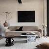 Nordic Minimalist Mid-Century Wabi-Sabi Style Ins Popular Lamb Wool Guesthouse Room Small Apartment Double Fabric Sofa