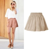 Очень большие шорты, штаны для отдыха, большой размер, из хлопка и льна, свободный крой