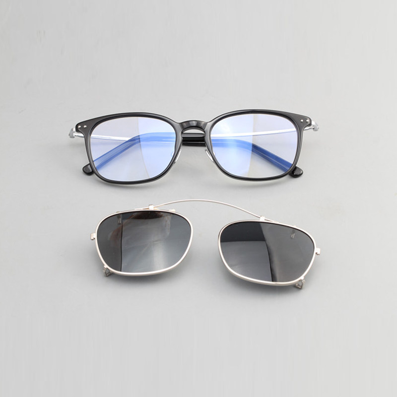 Titanium leg 713 label Polarized clamp sunglasses sun clip