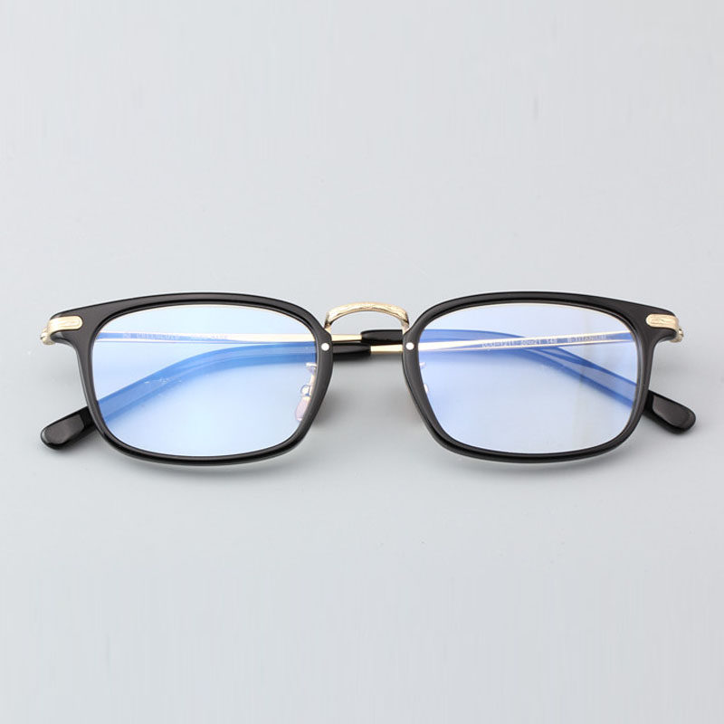 With eyes myopia men's retro handmade glasses frame myopia male transparent glasses frame can be equipped with high myopia 1211