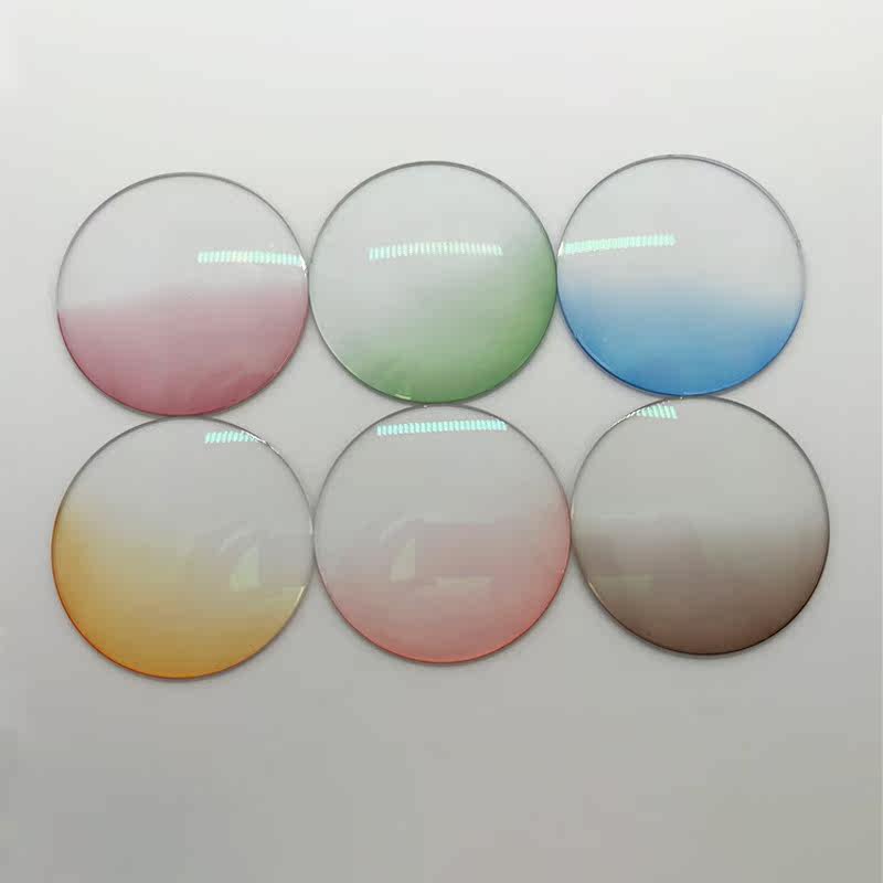 Blush lens can be customized glasses myopia glasses with degree anti-blue-anti-radiation flat mirror