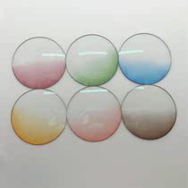 Blush lens can be customized glasses myopia glasses with degree anti-blue-anti-radiation flat mirror