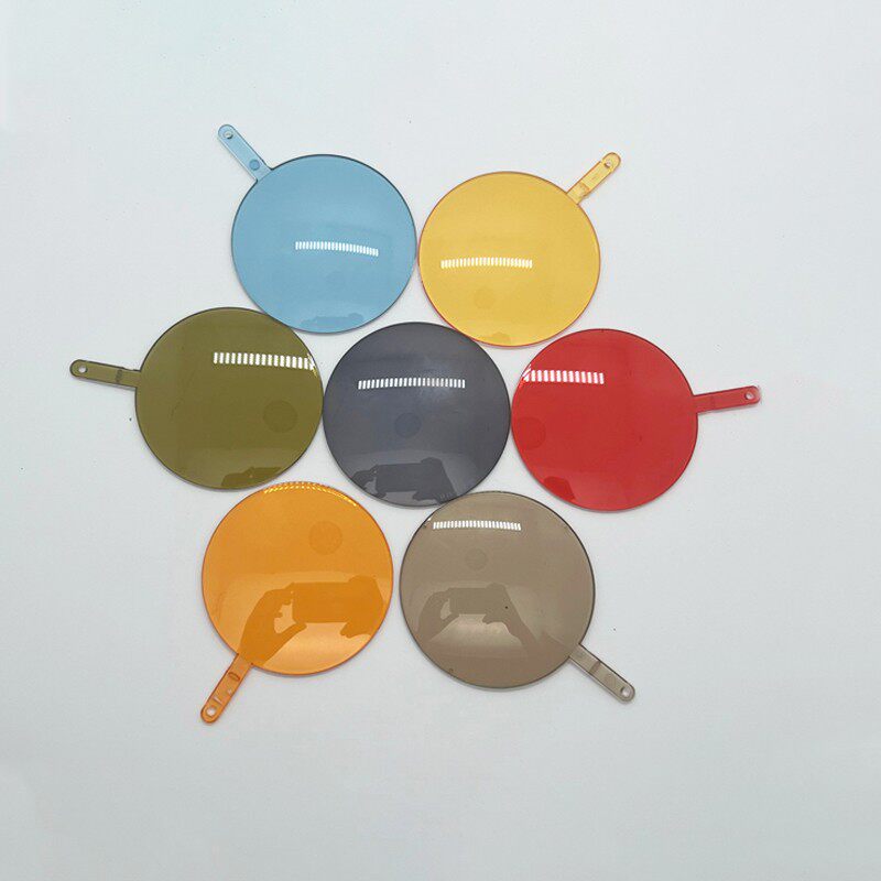 Translucent light coloured near-lens sheet 1 60 Night vision sheet dyeing custom matched myopia degree colored aspherical lens