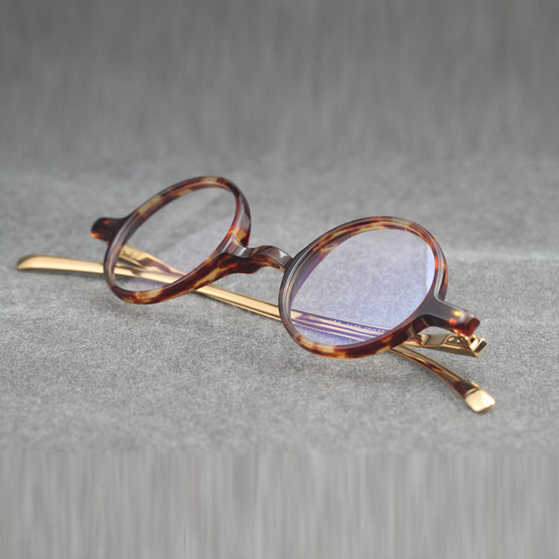 Ultra light round frame glasses myopia eye frame male small face spectacle frame female retro round eye frame matching glasses 1100