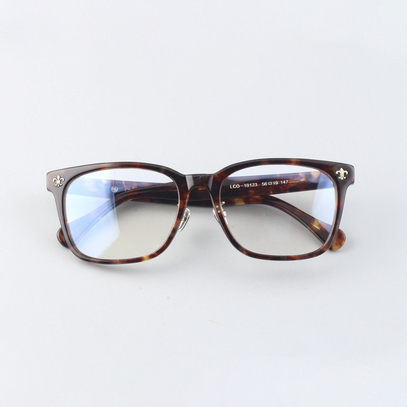 Retropunk eye frame 925 silver corner myopia box Men box Large frame with myopia 10123