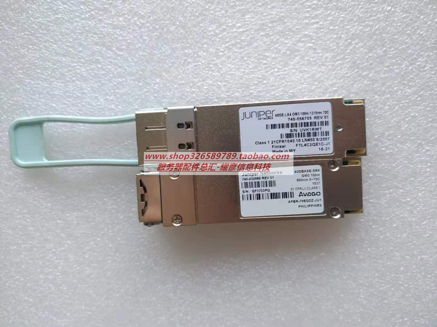 Original fit JUNIPER FTL4C2QE1C-J1 40GE-LR4 40GE-LR4 OM3 100m OM3 1310nm AFBR-Taoba