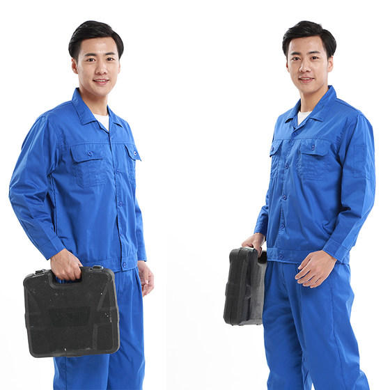 Summer work clothes suit men's thin tops long and short sleeves worker workshop auto repair construction labor insurance clothing customization