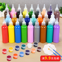Childrens painting pigment 3ml 5ml hexagonal simple acrylic pigment Kindergarten art diy painting materials