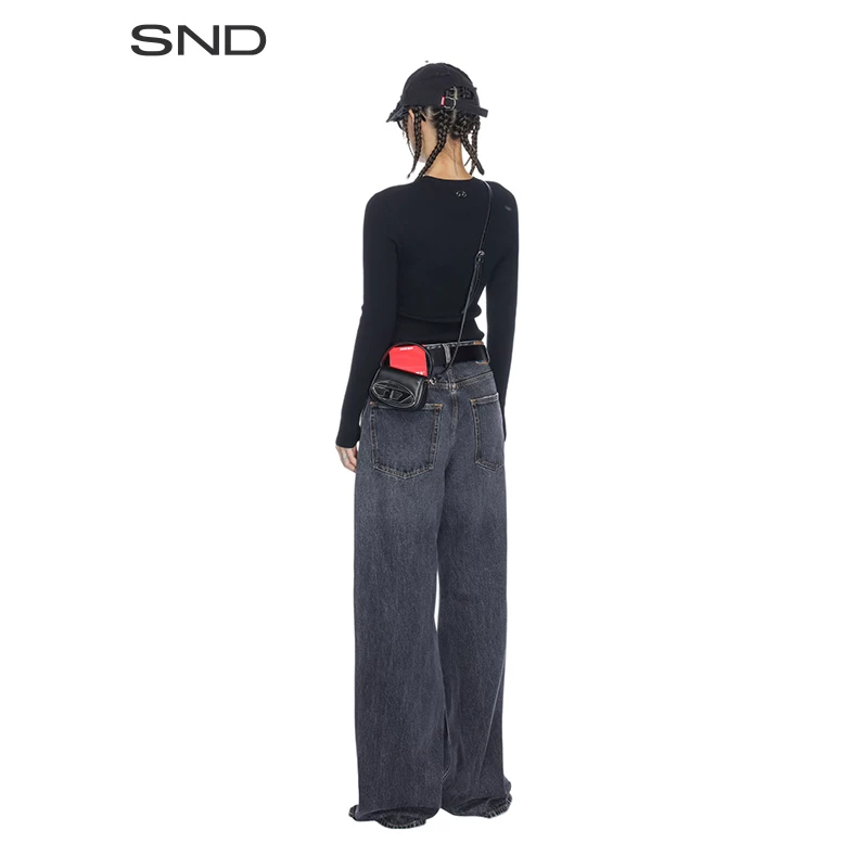 [ДИЗЕЛ designer brand] SND PF23 полуприлеглая водолазка с длинными рукавами для женщин