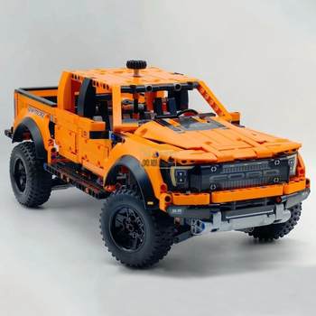 Le ­ High Building Blocks Fu Raptor F150 Off-Road Vehicle Special Pickup Truck Car Mechanical Set Assembly Toy Educational Boy