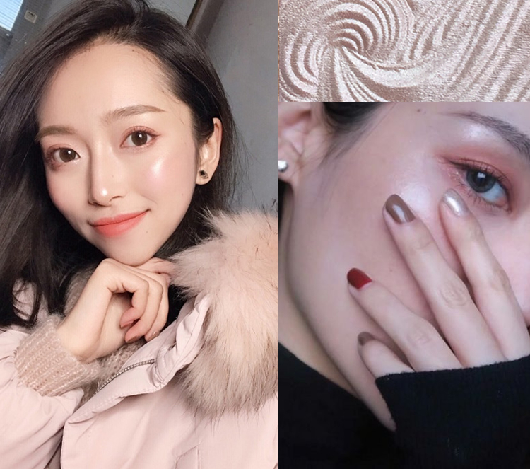 Zhang Yihan với cùng một đoạn nướng cao bóng bột sáng hạt bóng mờ sửa chữa bóng bột sửa chữa mặt mũi mỏng phấn highlight