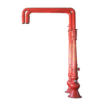 Outdoor emergency retractable fire water crane anti-freeze crack self-draining water supply hydrant fire rescue rapid water adding device