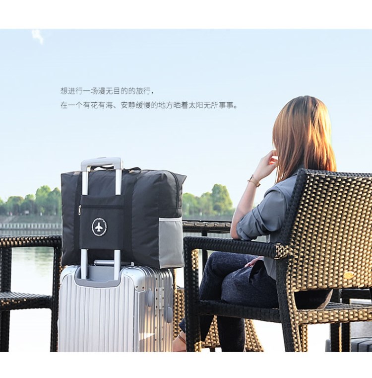 Túi lưu trữ du lịch không thấm nước túi du lịch túi du lịch xách tay có thể được đặt xe đẩy trường hợp quần áo phân loại túi lưu trữ túi xách tay - Vali du lịch vali bamozo