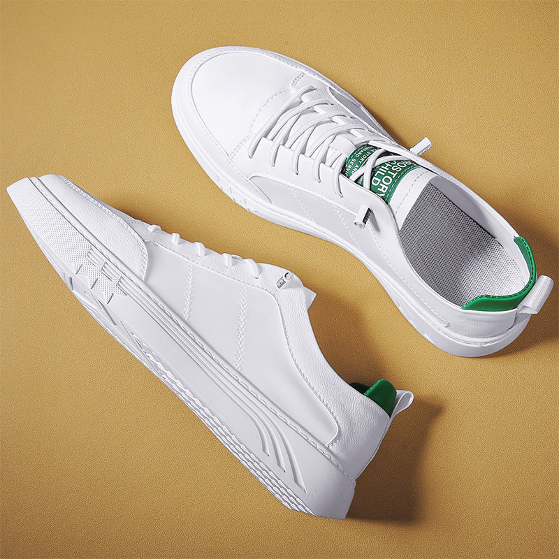 Small white shoes men's summer thin breathable lightweight men's shoes a pedal Korean version all-match casual shoes white sneakers men
