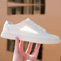 100 hitch base small white shoes male summer breathable thin flat bottom men casual cloth shoes Sub Korean version trendy white board shoes