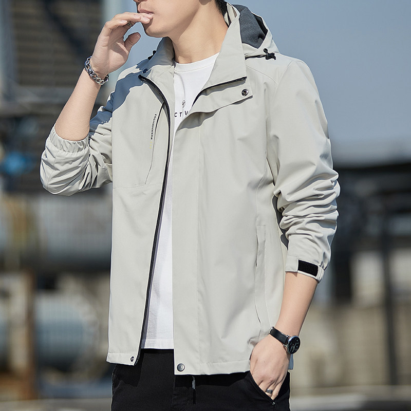 Men's Jacket Autumn 2026 New Style Outerwear Winter Casual Spring and Autumn Men's Fleece-Lined Jacket Windbreaker Men's Clothing