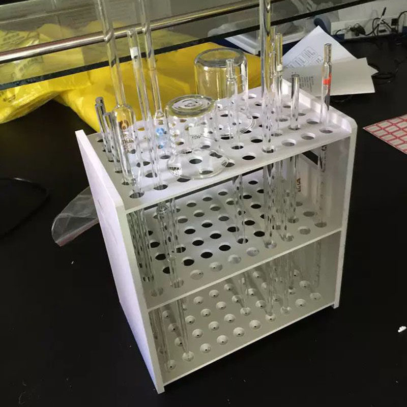 移液管架60孔14mm耐酸碱塑料吸管架刻度吸管架大肚胖肚吸管放置架