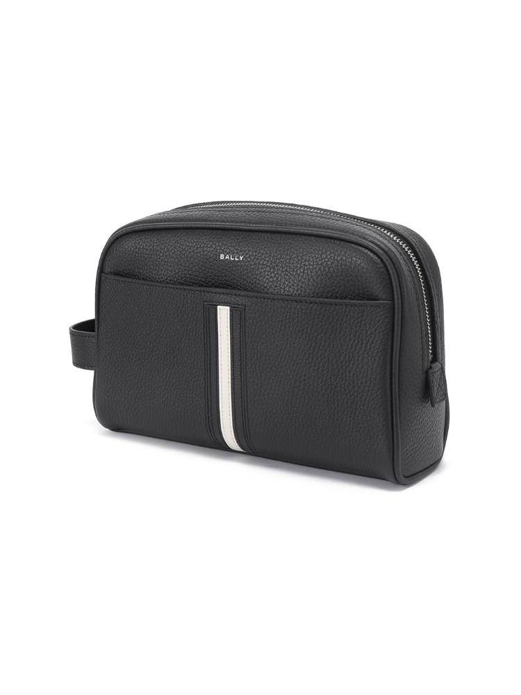 Bally Barley Men's Cow Leather Toiletries Bag Cosmetic Bag Portable Storage Bag Rbn S Washbag