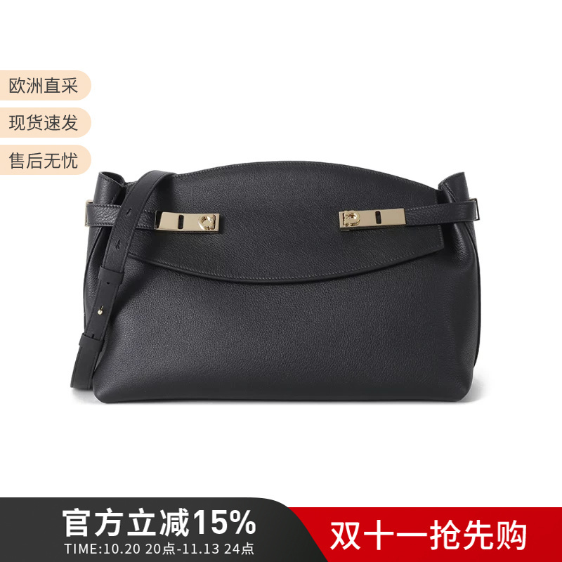 Ferragamo Women's Hug Series Grained Leather Shoulder Crossbody Bag 215890 Ferragamo Women's Hug Series Grained Leather Shoulder Crossbody Bag 215890