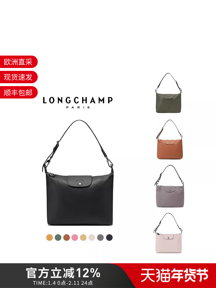 Longchamp Women's Large Underarm Hobo Bag Handbag Shoulder Bag 10189 987