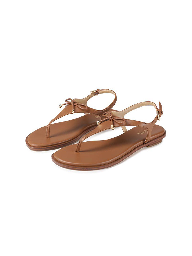 Michael Kors Women's Beach Vacation Style Bow T-Strap Flat Thong Sandals 40R4Nrfa1