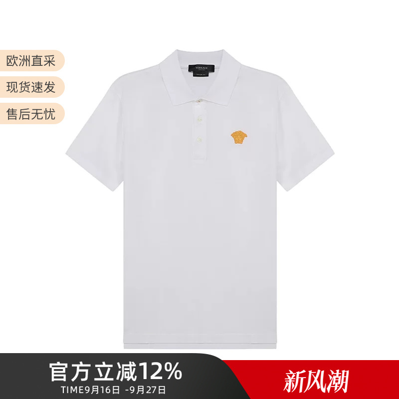 Versace/Versace Men's Cotton Short-Sleeved Men's Polo Shirt A87427 A237141