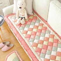 Sofa mat steamed bun mat Korean pure cotton cotton sofa mat four seasons universal thickened bay window steamed bun mat Sofa cushion