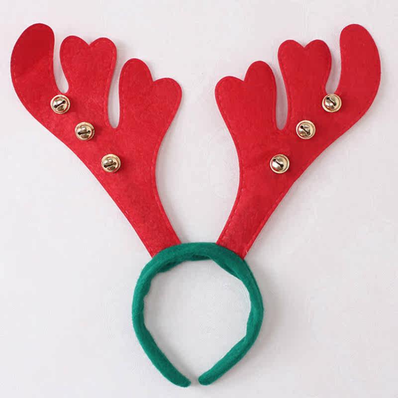 Christmas supplies Cute cartoon Christmas hair hoops heads and Christmas cap hoops for Christmas bells