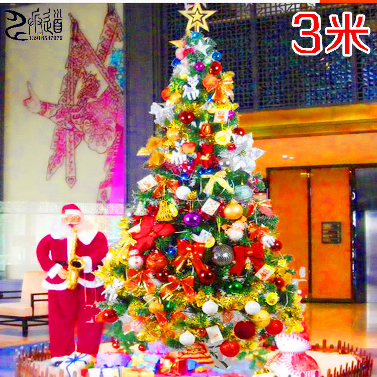 Christmas tree 3 meters encrypted large Christmas tree package decorated with luxury Christmas tree 300cm