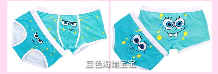 Các cặp vợ chồng đồ lót cotton thấp eo dễ thương cartoon nam boxer ladies tam giác sexy sáng tạo thanh niên phù hợp với