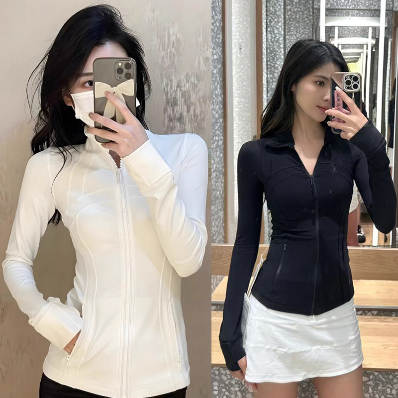 [if You Don'T Like It, Hit Me] Lu2025 New Model Defin Slim-Fit Sports Jacket, Waist-Cinching Slimming Running Jacket for Autumn