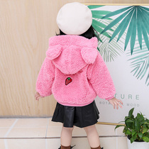 Girls sweater 2020 New Winter Childrens cotton coat foreign style Korean version of female baby thick coat winter coat