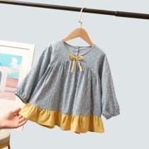 Baby girl dress spring and autumn 2019 new floral princess dress girls western style skirt childrens long-sleeved autumn clothes