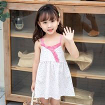 Childrens summer skirt 2021 new foreign style girl suspender dress little girl Summer baby princess dress