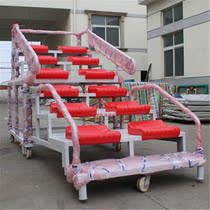 Direct sales telescopic 12 seat end Timing bench finish Referee Desk Mobile Referee Stands for Recommendation Color