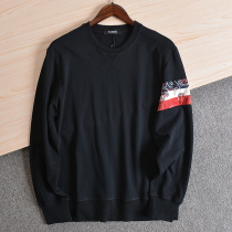 (Big Cards Yu Stock Fashion Type Foreign Trade Cut Tail Stock) Fall for mens round neckline long sleeve sweater